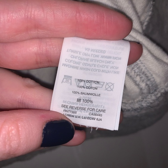 J. Crew Basic Gray Cotton Sweater - Picture 3 of 6